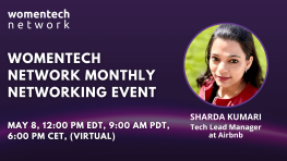 WomenTech Network 1:1 Networking with Sharda Kumari