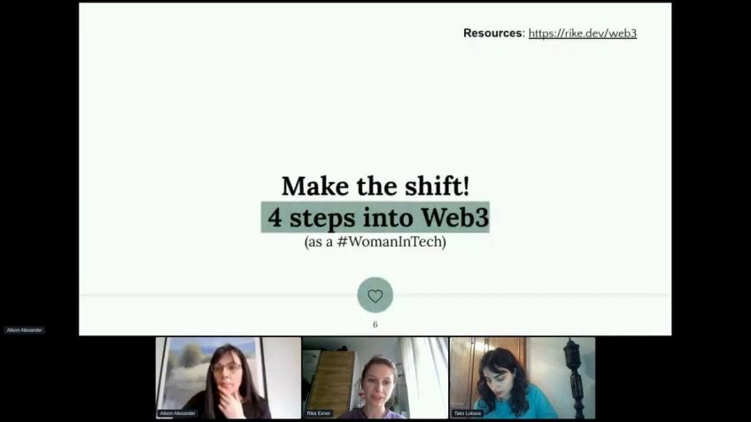 Embedded thumbnail for Women disrupting Web3 by Alison Alexander