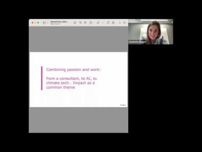 Embedded thumbnail for From the theoretical to the impactful: the journey of a climate tech founder
